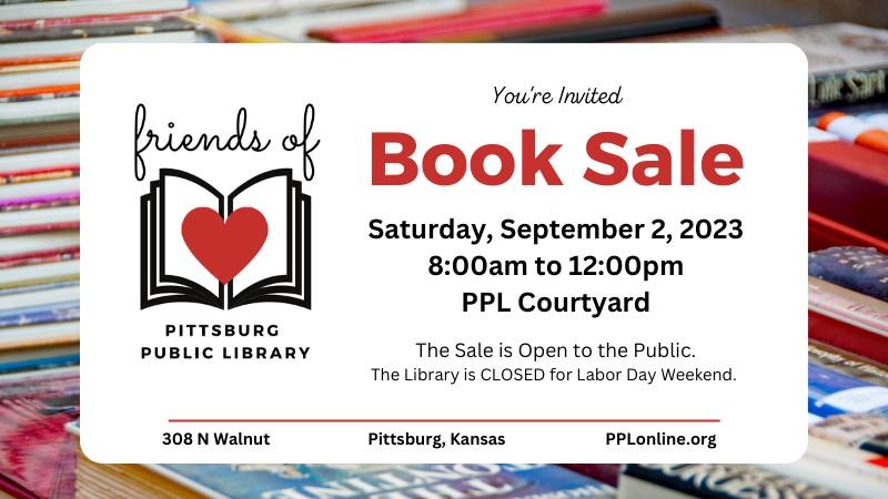 Friends of Pittsburg Public Library Annual Book Sale