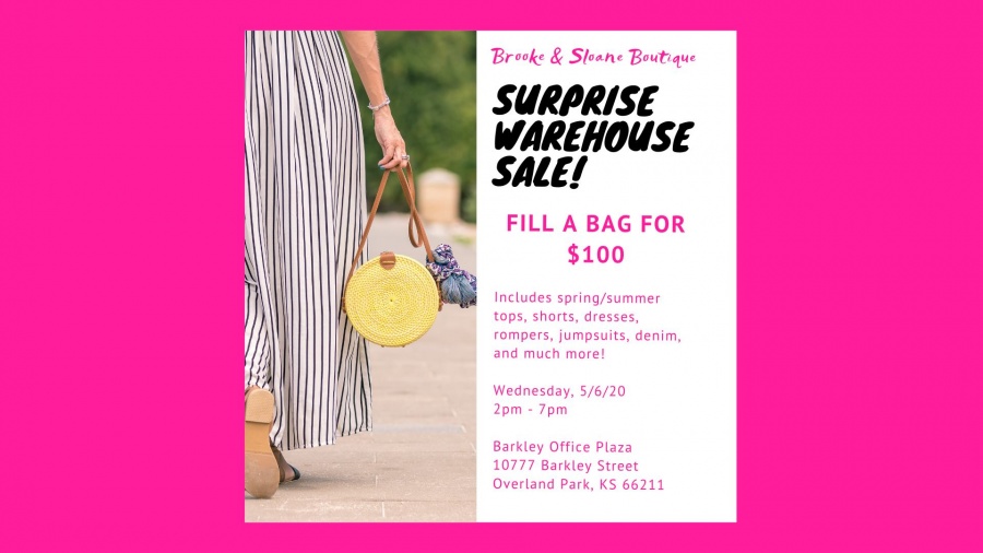 Brooke and Sloane Boutique Fill the Bag for $100 Warehouse Sale