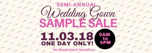 Mia's Bridal and Tailoring Sample Sale