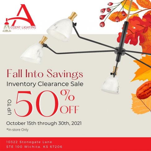 Accent Lighting Inc. Fall Inventory Clearance Sale