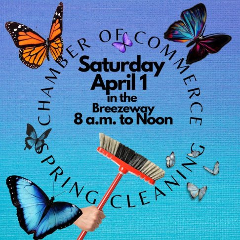 Spring Cleaning Sidewalk Sale in the Breezeway at the Ark City Chamber of Commerce