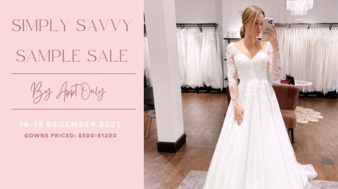 Simply Savvy Bridal Sample Sale